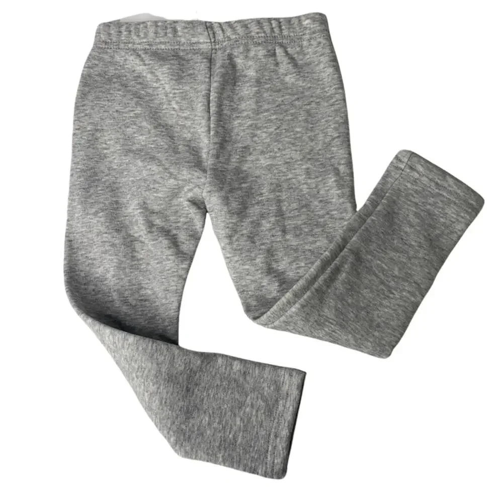 Oshkosh Cozy pull on fleece sweatpants leggings grey 4t
